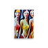 A Colorful Figurative Art With Three Painted Women.
