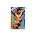 A Colorful Painting Of A Shirtless Guy In A Sexy Pose.