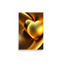 Heart Of Gold - A Beautiful Modern Art Golden Heart.