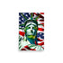 The Statue Of Liberty with American Flag, Old Glory is patriotically supporting our beloved Lady Liberty.