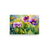 Art with purple flowers, a spectacular watercolor painting mixes great color combinations.