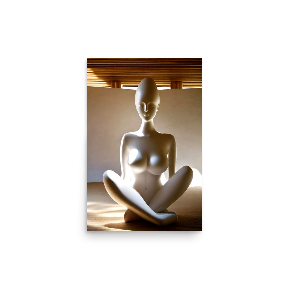 A relaxing Yoga art, has a calming peaceful feel of spiritual harmony.