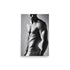 A shirtless dude posing in a black and white art, photorealistic style with modern composition.