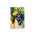A stylized painting of grapes with bold brushstrokes and vivid colors.
