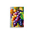 Painting of lush grapes with bright contrasting colors in a vivid mosaic-like style.