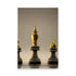 A modern style artwork with chess pieces. Made for art prints.