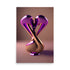 An alluring modern art glass object, with purples and browns for art prints.