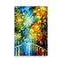 A light reflecting palette knife painting with colorful brushstrokes, on art prints.