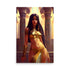 Colorful art prints with a beautiful Egyptian princess wearing a golden bikini. 