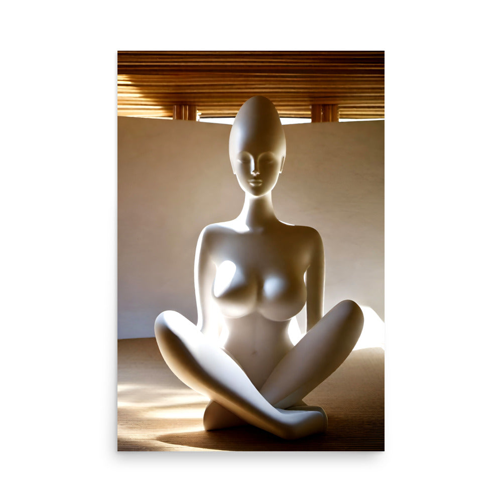 A relaxing Yoga art, has a calming peaceful feel of spiritual harmony and bliss.