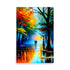 A palette knife painting full of depth and beautiful contrast, a  twist to the typical style.