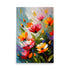 An eye catching floral artwork bursting of beautiful orange and red colors.