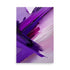 A dynamic purple and black abstract painting with beautiful large brushstrokes.