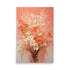 A light coral themed painting with rich tones with a beautiful contrasting white.